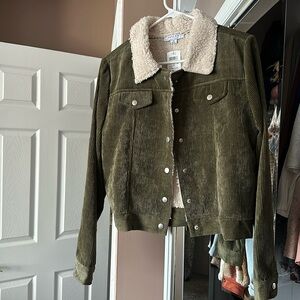 Windsor corduroy faux fur jacket